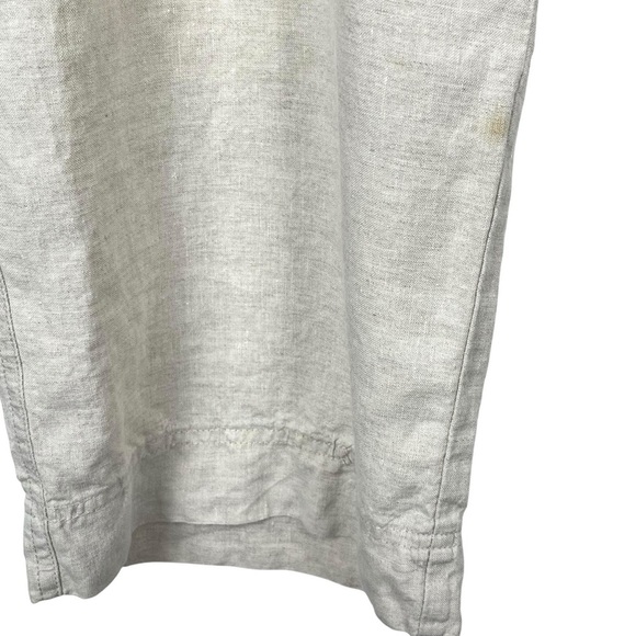 Cherokee Khaki 100% Linen Cropped Pants Lightweight & Versatile Size 18 - Picture 11 of 12